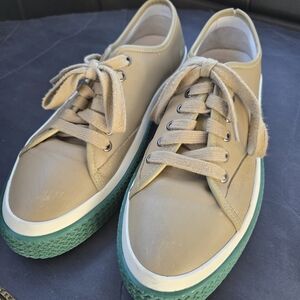 Salvatore Ferragamo Storm Leather Low-Top Sneakers Size 10 Men's